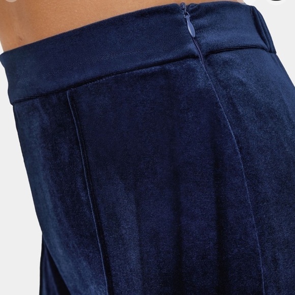 Halara Blue Zip Flare Velvet Pants - Size Small - Picture 13 of 14